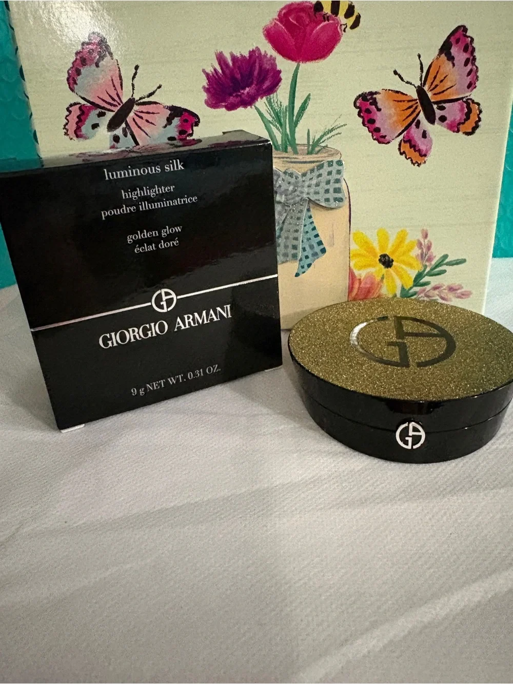BNIB Giorgio Armani Luminous Silk Highlighter Golden Glow 9g Full Size Authentic